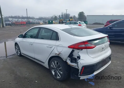 2019 Hyundai Ioniq Hybrid Limited z USA, uszkodzony, nr VIN KMHC85LCXKU124292
